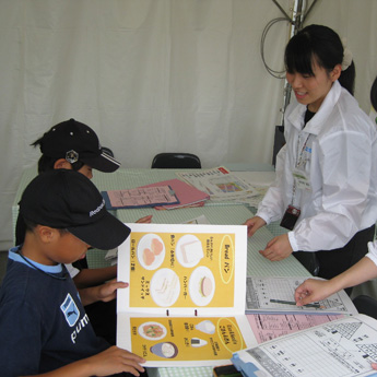 北海道日本ハムファイターズ本拠地（札幌ドーム）における食育イベント