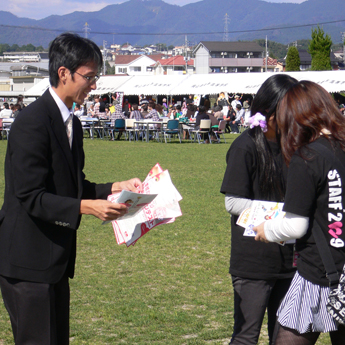 美作大学学園祭での事業紹介ならびに普及・啓発活動