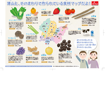 作成した「食のニュースレター」（第一弾）　裏